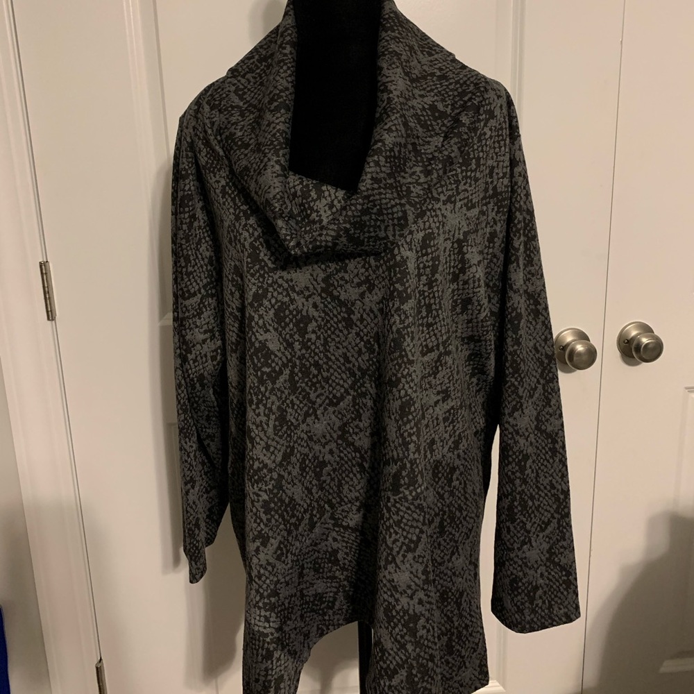 Philosophy Snake Print Cowl Neck Sweater
